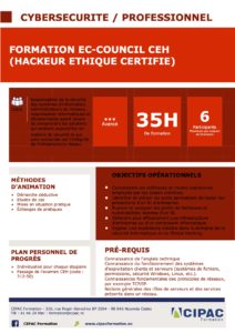 Formation Hackeur Ethique Certifié